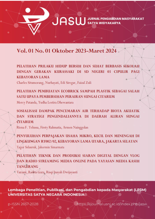 View Vol. 1 No. 1 (2023): JASW Vol. 01 No. 01 (2023) Oktober 2023 - Maret 2024